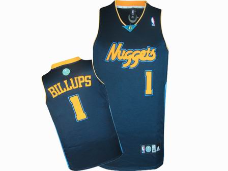 NBA Denver Nuggets #1 Chauncey Billups Dark Blue Jersey