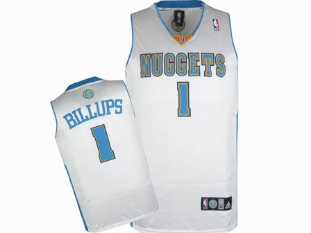 NBA Denver Nuggets #1 Chauncey Billups White Jersey