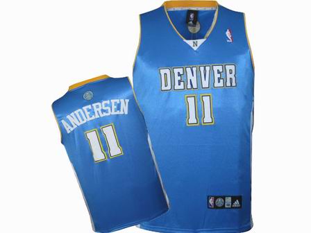 NBA Denver Nuggets #11 Chris Andersen Baby Blue Jersey