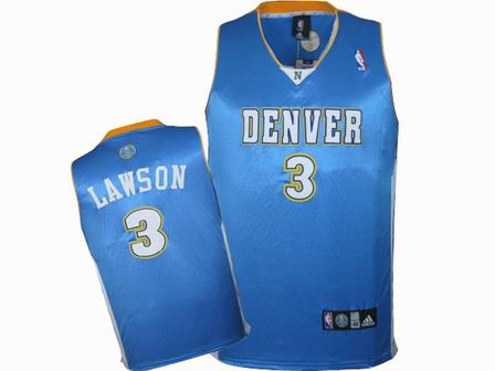 NBA Denver Nuggets #3 TY Lawson Baby Blue Jersey