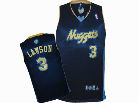 NBA Denver Nuggets #3 TY Lawson Dark Blue Jersey