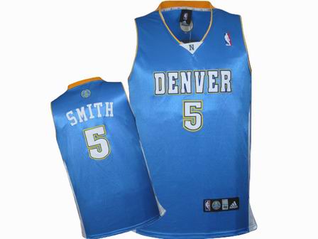 NBA Denver Nuggets #5 J.R. Smith baby blue Jersey