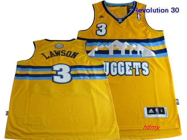 NBA Denver Nuggets 3# Lawson yellow Jersey Revolution 30
