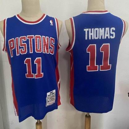 NBA Detroit Pistons #11 THOMAS blue jersey