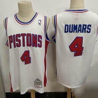 NBA Detroit Pistons #4 DUMARS white jersey