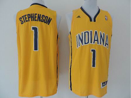 NBA Indiana Pacers 1 Stephenson yellow jersey