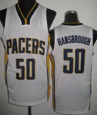 NBA Indiana Pacers 50 Tyler Hansbrough White Revolution 30 Jersey