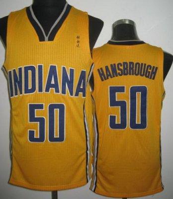 NBA Indiana Pacers 50 Tyler Hansbrough Yellow Revolution 30 Jersey