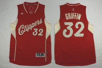 NBA Los Angeles Clippers #32 Griffin red christmas day jersey