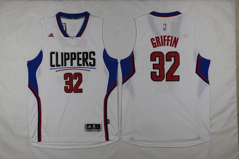 NBA Los Angeles Clippers 32 Blake Griffin white Jersey
