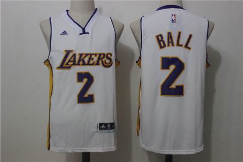 NBA Los Angeles Lakers #2 BALL white jersey