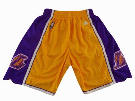 NBA Los Angeles Lakers yellow swingman shorts