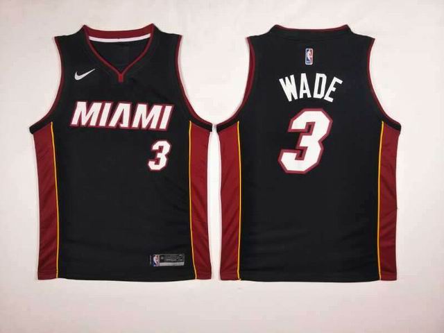 NBA Miami Heats #3 Dwyane Wade black jersey