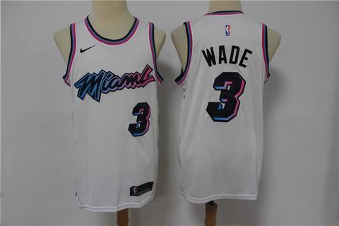 NBA Miami Heats #3 Dwyane Wade white jersey