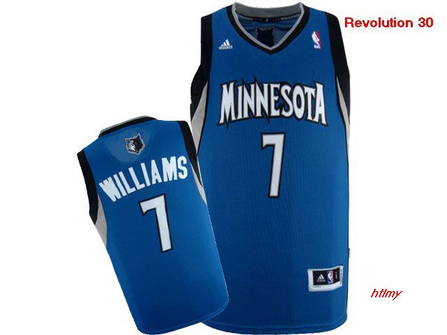 NBA Minnesota Timberwolves 7 Williams blue jersey New Revolution 30