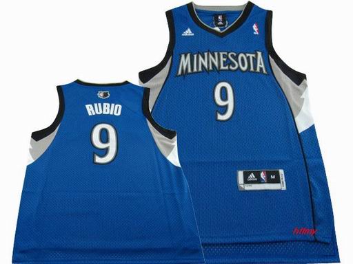 NBA Minnesota Timberwolves 9 Rubio blue jersey