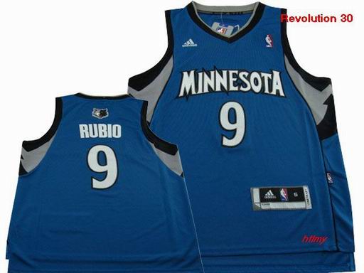 NBA Minnesota Timberwolves 9 Rubio blue jersey New Revolution 30