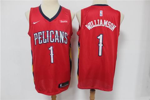 NBA New Orleans Pelicans #1 WILLIAMSON red game jersey