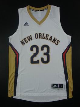 NBA New Orleans Pelicans #23 Anthony Davis Swingman jersey white