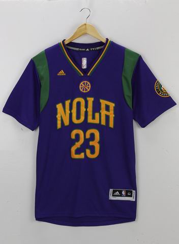 NBA New Orleans Pelicans 23 Davis purple jersey