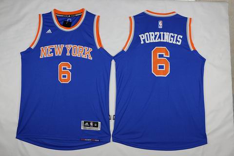 NBA New York Knicks #6 Porzingis blue jersey