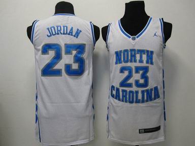 NBA North Carolina #23 Jordan white jersey