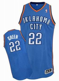 NBA Oklahoma City Thunder #22 Jeff Green Blue Jersey