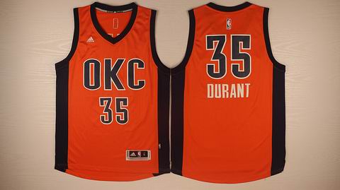 NBA Oklahoma City Thunder #35 Durant orange jersey
