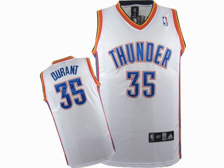 NBA Oklahoma City Thunder #35 Kevin Durant White Jersey