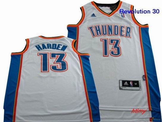 NBA Oklahoma City Thunder 13 Harden white Jersey Revolution 30