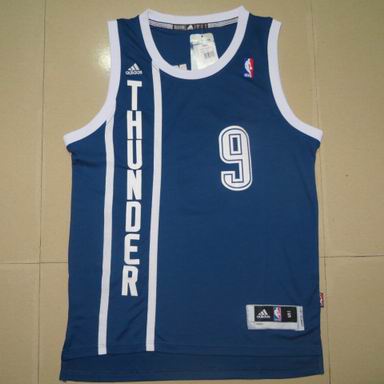 NBA Oklahoma City Thunder 9 Ibaka blue jersey