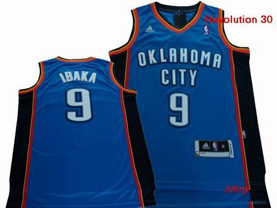 NBA Oklahoma City Thunder 9 Ibaka blue jersey Revolution 30