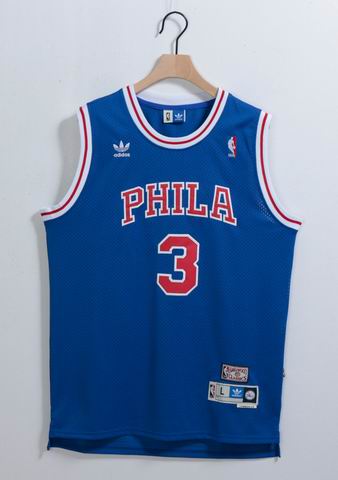 NBA Philadelphia 76ers #3 Iverson blue jersey