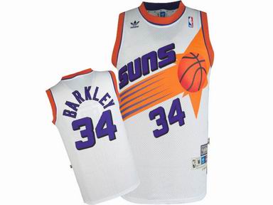 NBA Phoenix Suns #34 Charles Barkley White Jersey