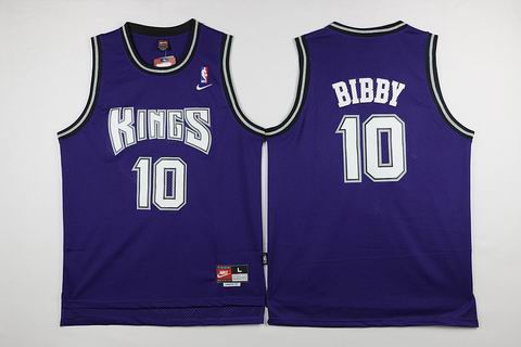 NBA Sacramento Kings #10 Bibby purple jersey swingman