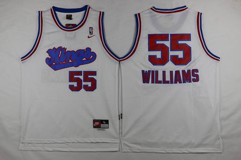 NBA Sacramento Kings #55 Williams white jersey swingman
