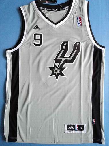 NBA San Antonio Spurs 9 Tony Parker grey jersey