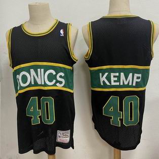 NBA Seattle Supersonics #40 KEMP black jersey