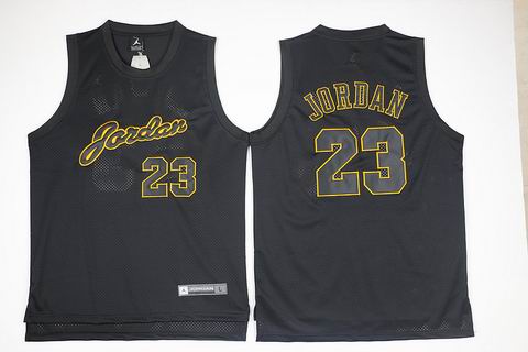 NBA chicago bulls #23 Jordan black jersey