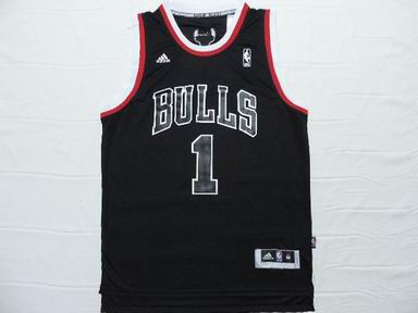NBA chicago bulls 1 rose black jersey