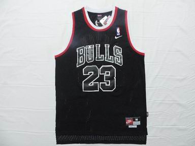 NBA chicago bulls 23 michael Jordan black jersey