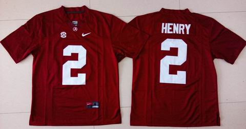 NCAA Alabama Crimson Tide Derrick Henry 2 College Football Limited Jersey - Crimson