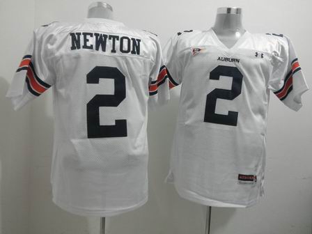 NCAA Auburn Tigers 2 Cameron Newton white College Football Jersey
