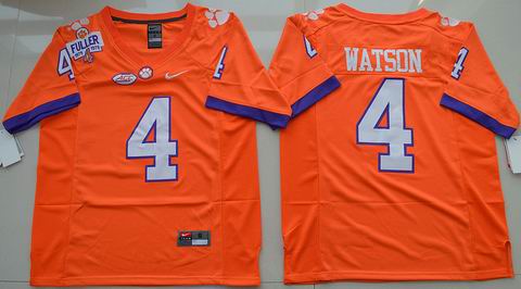 NCAA Clemson Tigers #4 DeShaun Watson College Football Jersey orange