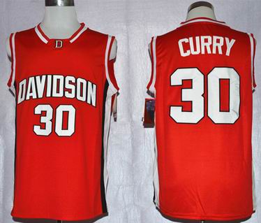 NCAA Davidson Wildcat 30 Stephen Curry College Basketball Jersey red