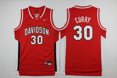 NCAA Davidson Wildcat 30 Stephen Curry College Basketball Jersey red
