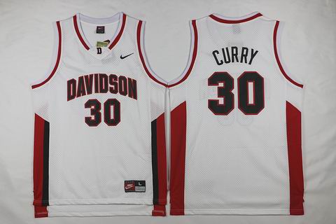 NCAA Davidson Wildcat 30 Stephen Curry College Basketball Jersey red swingman