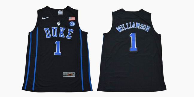 NCAA Duke Blue Devils #1 Willamson Basketball black Jersey