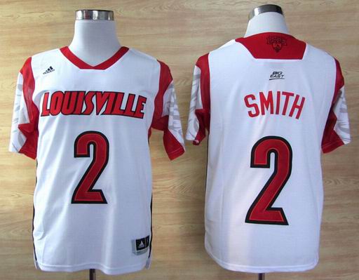 NCAA Louisville Cardinals 2013 March Madness Russ Smith 2 Jersey - White