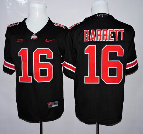 NCAA Ohio State Buckeyes #16 Barrett black college football jersey